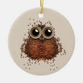 Kaffeebohnen Schmuck Keramik Ornament (Vorne)