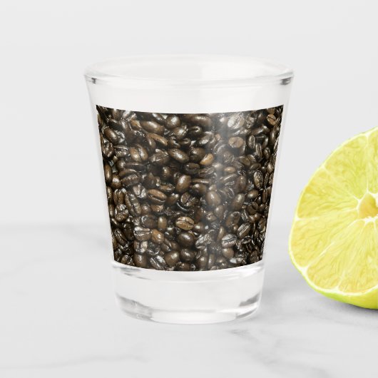 Kaffeebohnen Schnapsglas (Vorderseite)