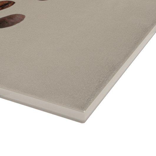 Kaffeebohnen Schneidebrett (Ecke)