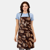 Kaffeebohnen Schürze (Getragen)