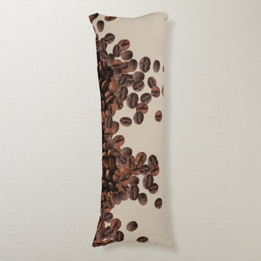 Kaffeebohnen Seitenschläferkissen (Vorderseite Vertikal)