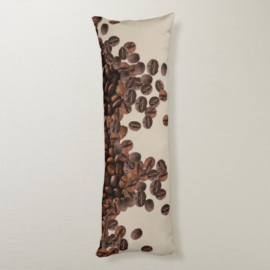 Kaffeebohnen Seitenschläferkissen (Rückseite (Vertikal))