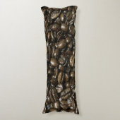 Kaffeebohnen Seitenschläferkissen (Vorderseite Vertikal)