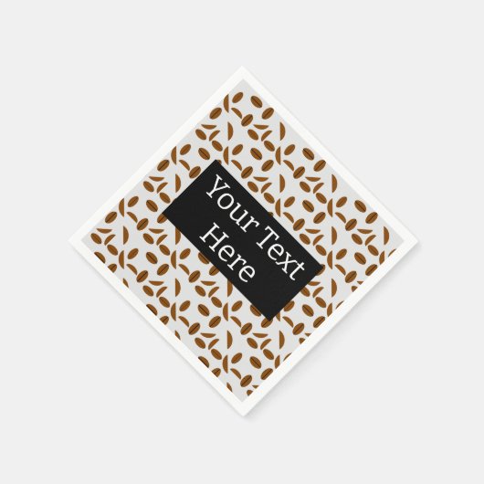 Kaffeebohnen Serviette (Ecke)
