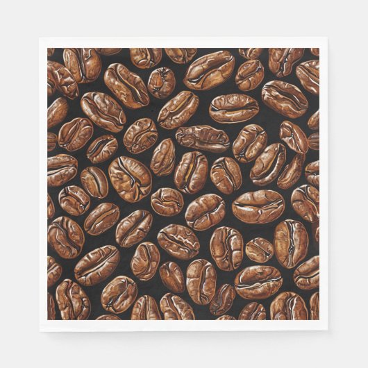 Kaffeebohnen Serviette (Vorderseite)