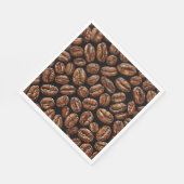 Kaffeebohnen Serviette (Ecke)