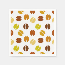 Kaffeebohnen Serviette