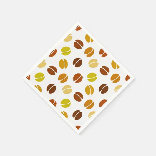 Kaffeebohnen Serviette (Ecke)