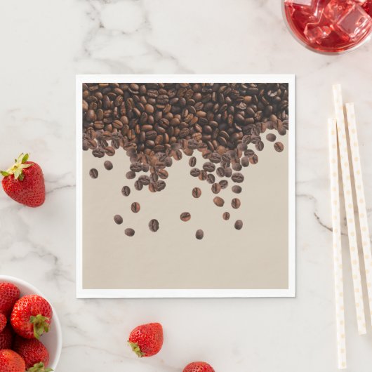 Kaffeebohnen Serviette (Beispiel)