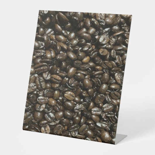 Kaffeebohnen Sockelschild (Vorderseite)