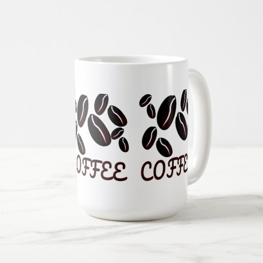 Kaffeebohnen Spezielle Tasse (VorderseiteRechts)