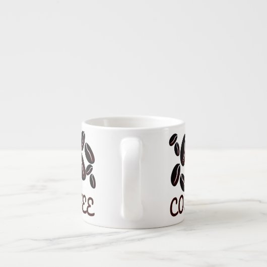 Kaffeebohnen Spezielle Tasse (Rückseite)