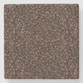 Kaffeebohnen Steinuntersetzer (Vorderseite)