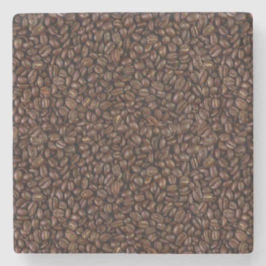 Kaffeebohnen Steinuntersetzer (Vorderseite)