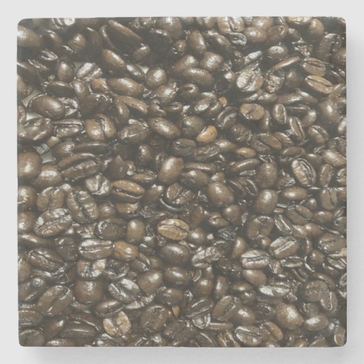 Kaffeebohnen Steinuntersetzer (Vorderseite)