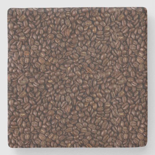 Kaffeebohnen Steinuntersetzer (Vorderseite)