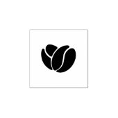 Kaffeebohnen-Stempel Bold Icon Gummistempel (Prägung)