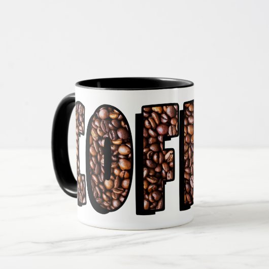Kaffeebohnen Tasse (Vorderseite Links)
