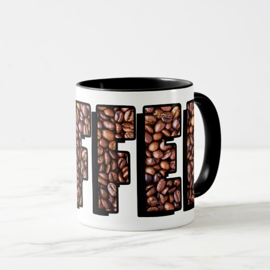 Kaffeebohnen Tasse (VorderseiteRechts)
