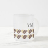 Kaffeebohnen-Tasse Mattglastasse (VorderseiteRechts)