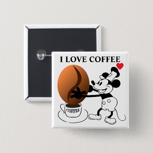 Kaffeebohnen-Taste Button (Vorne & Hinten)