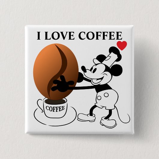 Kaffeebohnen-Taste Button (Vorderseite)