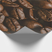 Kaffeebohnen Textur Muster Packpapier (Ecke)