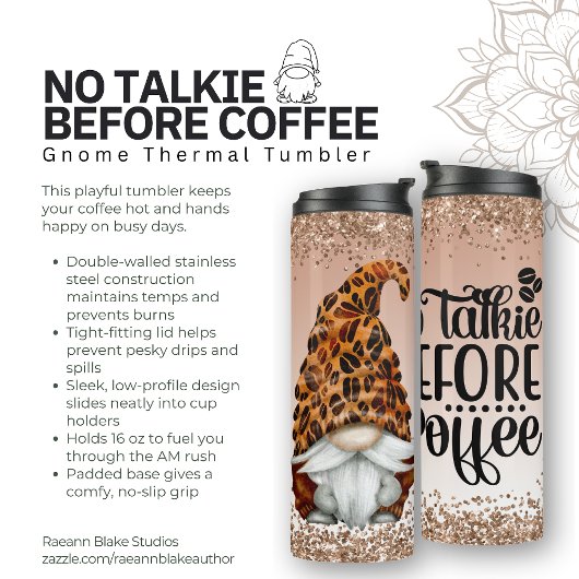 Kaffeebohnen-Thermal-Tumbler Thermosbecher