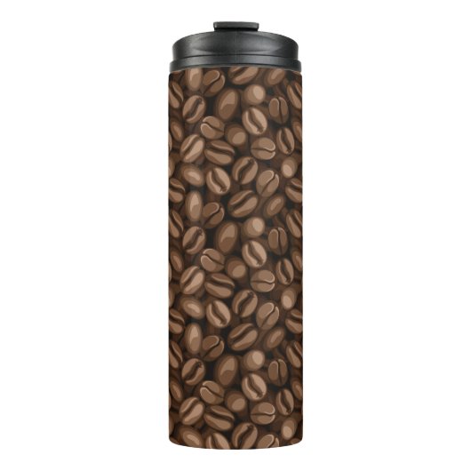 Kaffeebohnen Thermosbecher (Vorderseite)