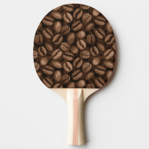 Kaffeebohnen Tischtennis Schläger