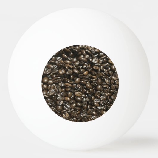 Kaffeebohnen Tischtennisball (Vorderseite)
