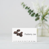 Kaffeebohnen Treuekarte (Stehend Vorderseite)