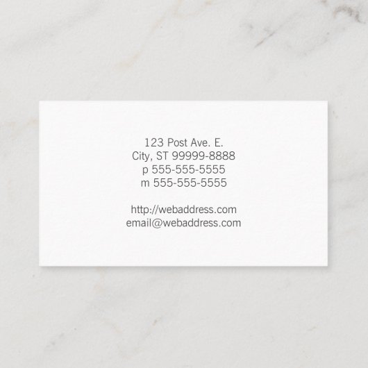 Kaffeebohnen Treuekarte (Rückseite)