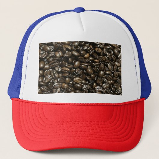 Kaffeebohnen Truckerkappe (Vorderseite)