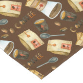 Kaffeebohnen-Tüpfelchen-Muster Großer Tischläufer (Ecke)