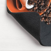 Kaffeebohnen u. Tasse Mousepad (Ecke)