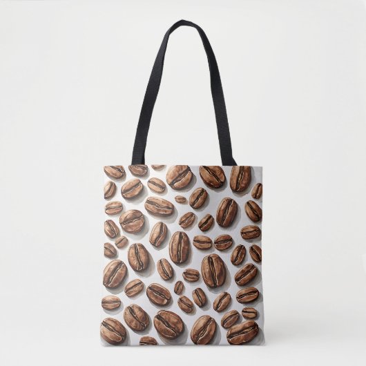 Kaffeebohnen überall tasche (Vorderseite)