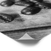 Kaffeebohnen und Tasse 16x20 Poster (Ecke)