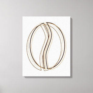 Kaffeebohnen-Unschärfe Leinwanddruck