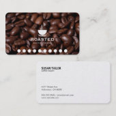 Kaffeebohnen (Variante mit Lochkarte) Treuekarte (Vorne/Hinten)