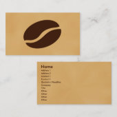 Kaffeebohnen Visitenkarte (Vorne/Hinten)