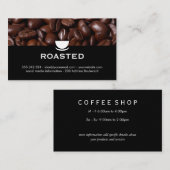Kaffeebohnen Visitenkarte (Vorne/Hinten)