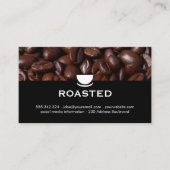 Kaffeebohnen Visitenkarte (Vorderseite)