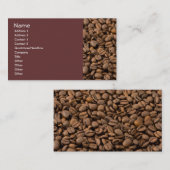 Kaffeebohnen Visitenkarte (Vorne/Hinten)