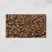 Kaffeebohnen Visitenkarte (Rückseite)