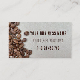 Kaffeebohnen Visitenkarte