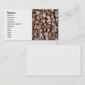 Kaffeebohnen Visitenkarte (Vorne/Hinten)