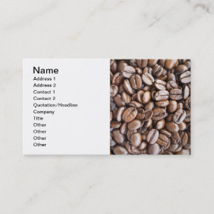 Kaffeebohnen Visitenkarte