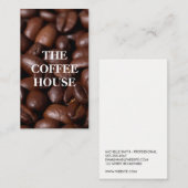 Kaffeebohnen Visitenkarte (Vorne/Hinten)