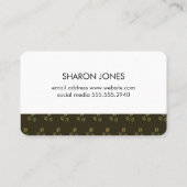 Kaffeebohnen Visitenkarte (Rückseite)